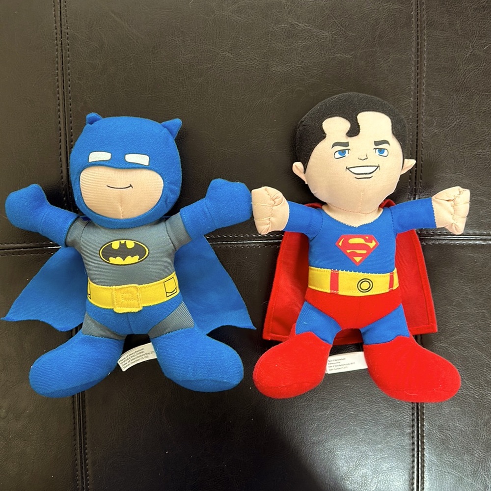 DC Super Friends Batman & Superman plush